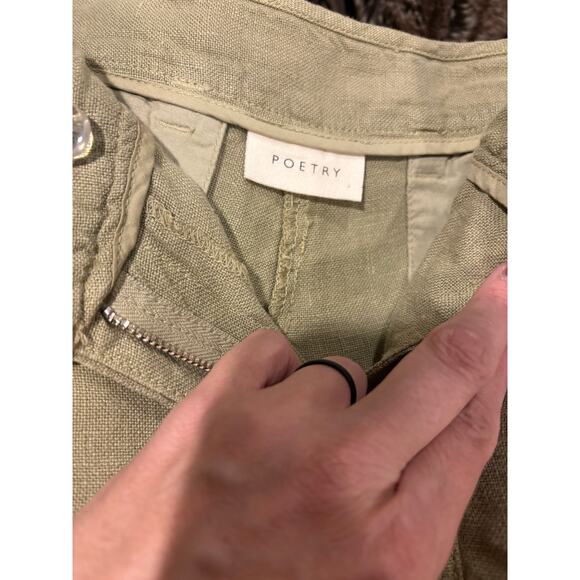 Poetry Tapered Leg Linen Trouser Pants Size 10 - Picture 11 of 11